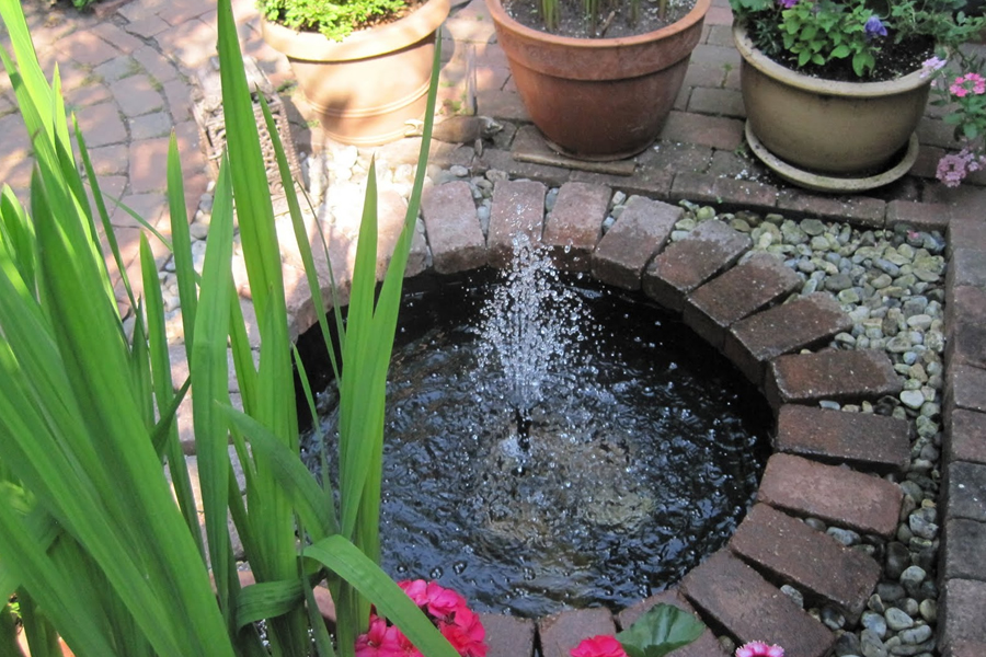 Garden water features